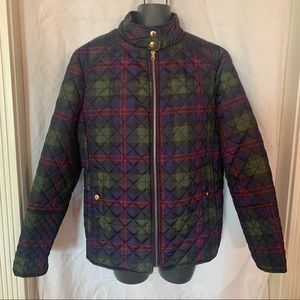 Faded Glory Quilted Plaid Jacket